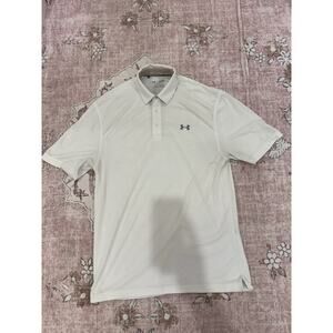 Under Armour Mens Heat Gear Golf Performance Polo Short Sleeve Medium